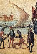 CARPACCIO, Vittore Arrival of the English Ambassadors (detail) f china oil painting reproduction